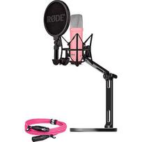 Rode NT1 Signature +XLR cable+Desktop Studio Arm, pink BUROINT1PK