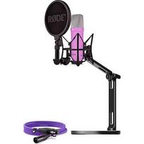 Rode NT1 Signature +XLR cable+Desktop Studio Arm, purple BUROINT1PU