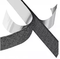 Mercodan Lipni juosta su lipnia juosta 25 m, juoda, su kabliuku / kištuku, 30 mm, tinka