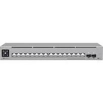 Ubiquiti 16-port, Layer 3 Etherlighting switch 2.5GbE and versatile mounting options, 4x 2.5GbE RJ45 ports, 12x GbE RJ45 ports, 2x 10G SFP+ ports USW-PRO-MAX-16-EU