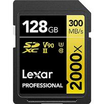 Lexar Professional 2000x, SDXC, 128GB, UHS-II, U3, V90 LSD2000128G-BNNNG
