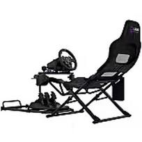 Lorgar FLEX RAF1, Sim Racing Cockpit Advanced, Foldable, 150x72x113 cm-playing, 38x72x126cm-folded, Black LRG-RAF1