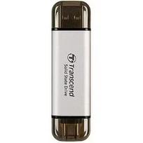 Transcend ESD300S 1TB External SSD USB 10Gbps Type C Silver TS1TESD300S