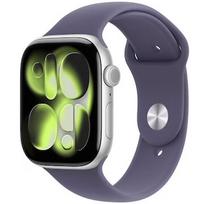 Apple Watch Series 11, GPS, Silver Aluminium, Purple Fog Sport Band (S/M) - 46mm MEV94MP/A