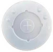 Multi Plastikinis dangtelis Ø108 mm plokščias su kryželiu, permatomas, 12 vnt. x 85 vnt./dėžėje