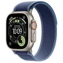 Apple Watch Ultra 3, GPS + Cellular, Titanium, Bright Blue Trail Band (M/L) - 49mm  MEWU4QP/A