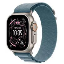 Apple Watch Ultra 3, GPS + Cellular, Titanium, Light Blue Alpine Band (S) - 49mm MEWK4QP/A