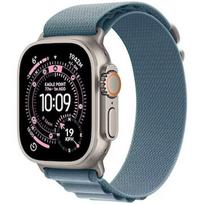 Apple Watch Ultra 3, GPS + Cellular, Titanium, Light Blue Alpine Band (L) - 49mm MEWP4QP/A