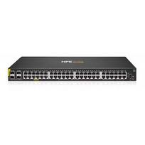 Hewlett Packard HPE Aruba Networking CX 6000 48p 10M/100M/1G Class4 PoE 4p SFP 1G 370W Switch EU en R8N85B#ABB