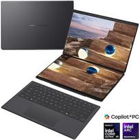 Asus Zenbook Duo UX8407AA-SN094X | Moher Gray | 14 " | OLED | Touchscreen | 2.8K | 2880 x 1800 pixels | Anti-Reflective | Intel Core Ultra 9 | 378H | 32GB | LPDDR5X | Solid-state drive capacity 2000GB | Intel Arc Graphics | Windows 11 Home | 802.11be |  90NB16V1-M00YN0