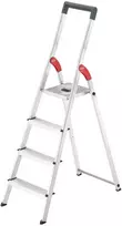 Hailo L51 4 pakopų aliuminio saugos kopėčios (8150417)