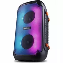 Defender Nešiojama kolonėlė BOOMER 25 Bluetooth 25W MP3/FM/SD/USB/AUX/TWS/LCD/RGB/MIC equalizer pilot mikrofon KARAOKE juoda