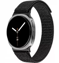 Fixed Fiksuotas nailoninis dirželis Nylon Sporty Strap, skirtas Samsung Galaxy Watch 9/8, juoda (FIXNST2-1622-BK)