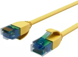 Shiverpeaks Tinklo kabelis Patchkabel cat.6 U/UTP slim geltonas 0,3m (BS08-22302)