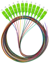 Alantec Pigtail SM 1J 9/125 wtyk SC/APC (G.657.A1) dł. 2 m ''EASY STRIP'' pakuotė. 12 vnt. wielokolorowe (FOI-SCA-9SM-2-G657A-OP)
