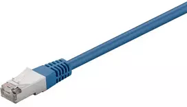 Goobay CAT 5e tinklo kabelis, F/UTP, mėlynas, 5 m - be fiksatoriaus apsaugos, CCA