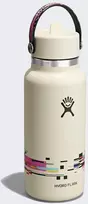 Termosas Hydro Flask 32 Oz Wide Flex Straw Cap (946 ml) - glitch baltas