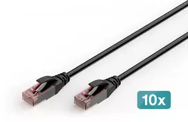 Digitus CAT6 U-UTP outdoor 10X10M juodas (DK-1617-100-OD-10)