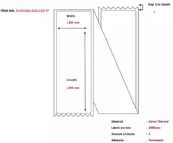 Capture Ship-label 105 x 220mm, (SHIPLABEL105X220-FF)