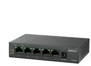 Šakotuvas Switch Synology | PoE komutatorius, 5 GE prievadai, 4xGE PoE+, 60 W (PS500)