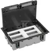 Kontakt-Simon Simon Connect Grindinė dėžutė KF atitinka SF610/14 reg. 93-128mm 12 x K45 moduliai spalva grafitas (KF1210/14)