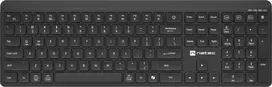 Natec Tang US Belaidė klaviatūra BT + 2.4 GHz quiet slim juodas