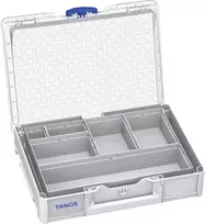 Metabo Tanos Systainer³ organizatorius M89 pilkas 396 x 296 x 82 mm su 6 įdėklų dėžutėmis (83500002)
