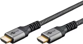 Goobay Soft Kabelis HDMI o bardzo dużej szybkości transmisji - Długość kabla 2 m (RB80734)