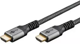 Goobay Soft Kabelis HDMI o bardzo dużej szybkości transmisji - Długość kabla 0.5 m (RB80731)