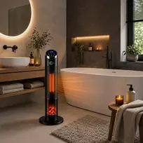 Termoventiliatorius 95 cm Q20H1 CARRUZZO juoda