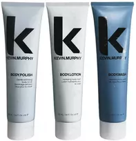Kevin Murphy rinkinys: kūno prausiklis Body Hydrating, 100 ml + kūno losjonas Body Hydrating, 100 ml + kūno šveitiklis Body Body Scrub, 100 ml, unisex