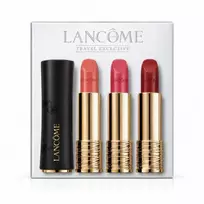 Lancome rinkinys: L'Absolu Rouge, kremas, lūpų dažai, 01, 3,4 g + L'Absolu Rouge, kremas, lūpų dažai, 08, 3,4 g + L'Absolu Rouge, lūpų dažai, 264, galbūt, 3,4 g moterims