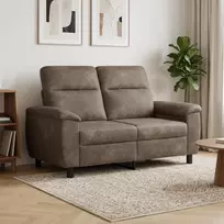 Sofa Tamsiai pilka 158 x 90 x 95 cm Dirbtinė suedė oda