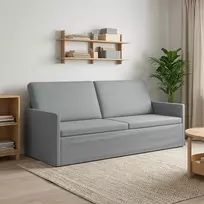3 vietų sofa Šviesiai pilka 190 x 81 x 82 cm Audinys