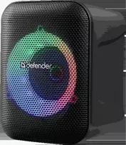 Defender Nešiojama kolonėlė BOOMER 14 Bluetooth 15W MP3/USB/AUX/LED juodas