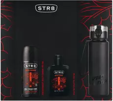 Sarantis STR8 Dovanų rinkinys vyrams Raudona Code (tualetinis vanduo 100 ml + dezodorantas purškiamas 150 ml + gertuvė) (621563)