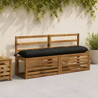Suoliuko pagalvė VIANEN 100% poliesteris Juoda 140 x 30 x 12 cm