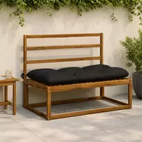 Suoliuko pagalvė VIANEN 100% poliesteris Juoda 120 x 60 x 12 cm