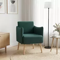 Fotelis Akcento kėdė Tamsiai žalia Audinys