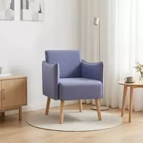 Fotelis Akcento kėdė Džinsinės mėlynos Audinys