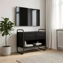 TV staliukas Televizoriaus spintelė 60 x 30 x 50 cm Juodojo ąžuolo