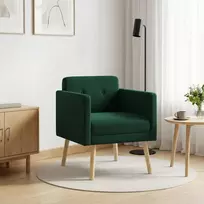 Fotelis Akcentinis krėslas Tamsiai žalia Aksomas