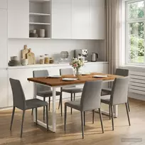 Kvadratinis valgomojo stalas 160 x 70 x 75 cm