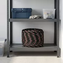 Daugiafunkcinė buitinė virvė 6 mm 25 m Juoda ir raudona PP