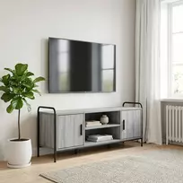 TV staliukas Televizoriaus spintelė 119 x 33 x 50 cm Pilka Sonoma