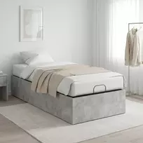 Lova Lovos rėmas reguliuojamam lovos pagrindui Betono pilka