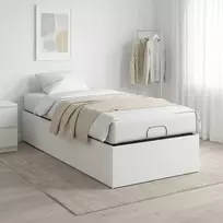 Lova Lovos rėmas reguliuojamam lovos pagrindui Balta 100 x 190 cm