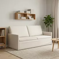 3 vietų sofa Kreminė 190 x 81 x 82 cm Aksomas