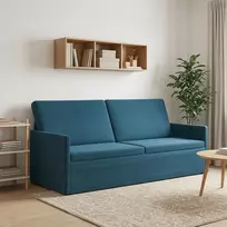 3 vietų sofa Mėlyna 190 x 81 x 82 cm Aksomas
