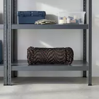 Daugiafunkcinė buitinė virvė 4 mm 25 m Juoda ir raudona PP